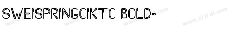 SweispringCiKtc Bold字体转换